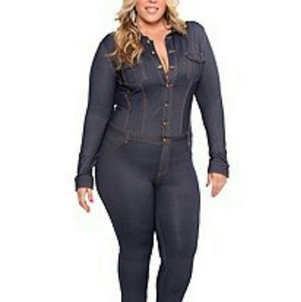 Looking for this boom boom denim jumpsuit